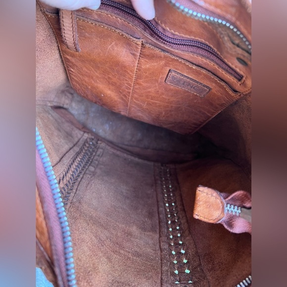 Vilenca Holland Handbag Shoulder Tote Brown Leather Large 13.5x13x4 - Picture 6 of 6